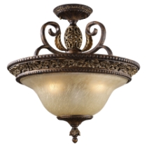 Regency 19'' Wide 3-Light Semi Flush Mount