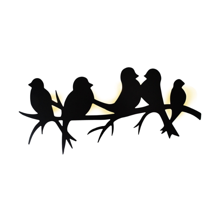 Songbirds LED Dimensional Wall Art