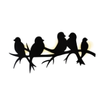 Songbirds LED Dimensional Wall Art