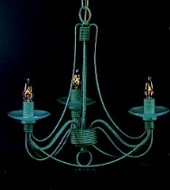 European Crafted 3-Light Chandelier
