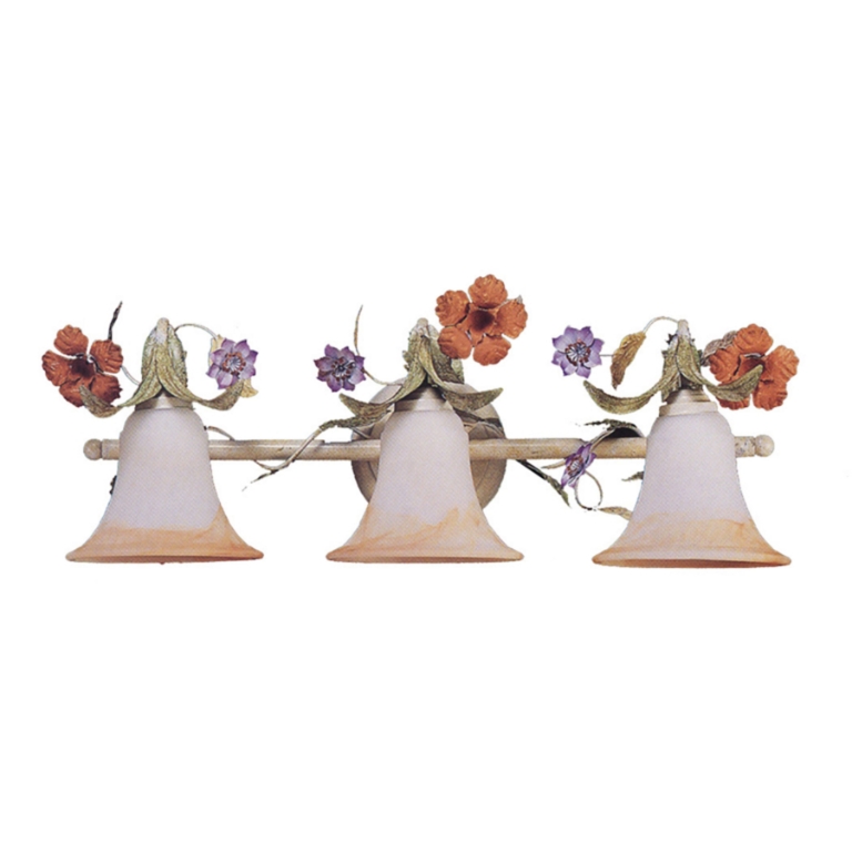 Floral 26'' Wide 3-Light Vanity Light