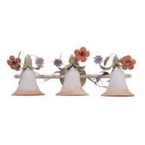 Floral 26'' Wide 3-Light Vanity Light
