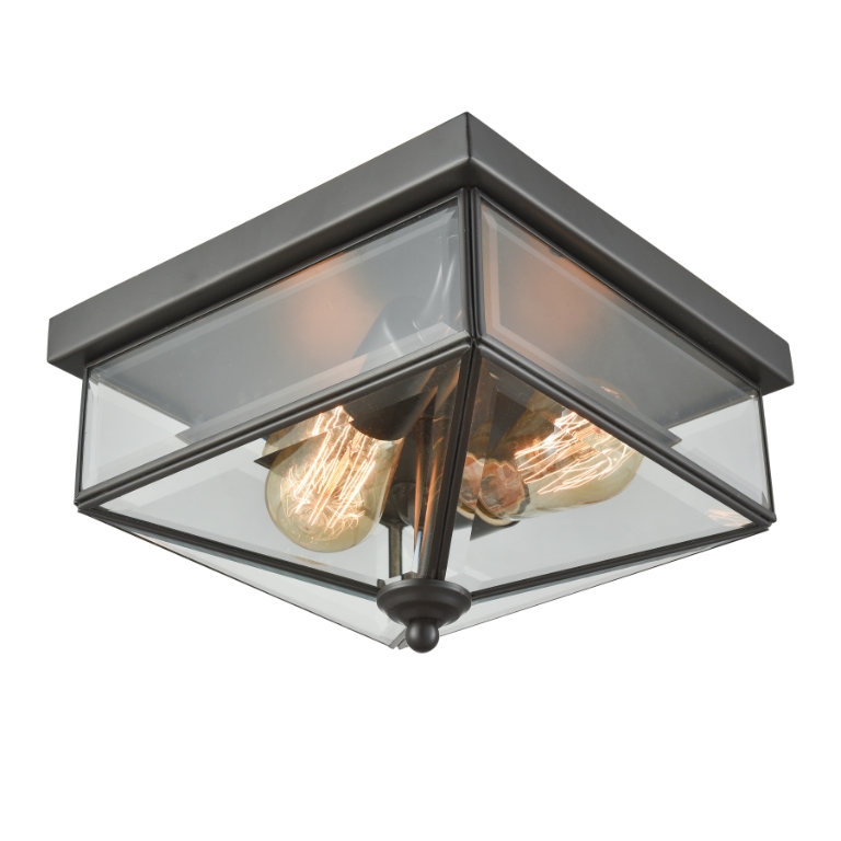 Lankford 10'' Wide 2-Light Outdoor Flush Mount