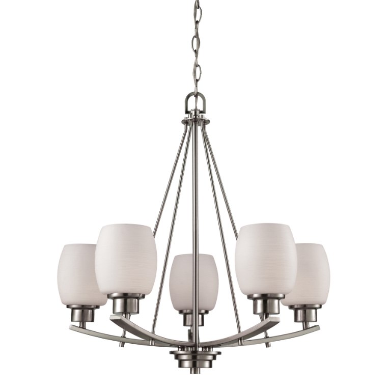 Casual Mission 22'' Wide 5-Light Chandelier