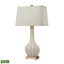 Fluted Ceramic 34'' High 1-Light Table Lamp