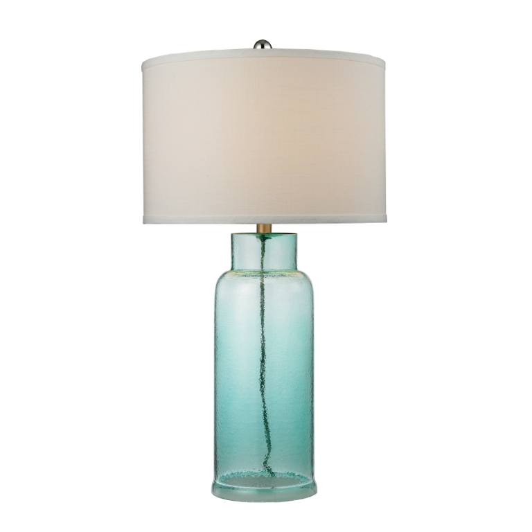 Glass Bottle 30'' High 1-Light Table Lamp