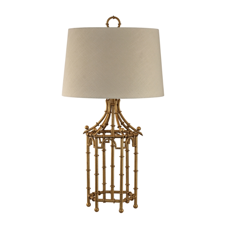 Bamboo Birdcage 32.25'' High 1-Light Table Lamp