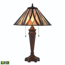 Foursquare 24'' High 2-Light Table Lamp