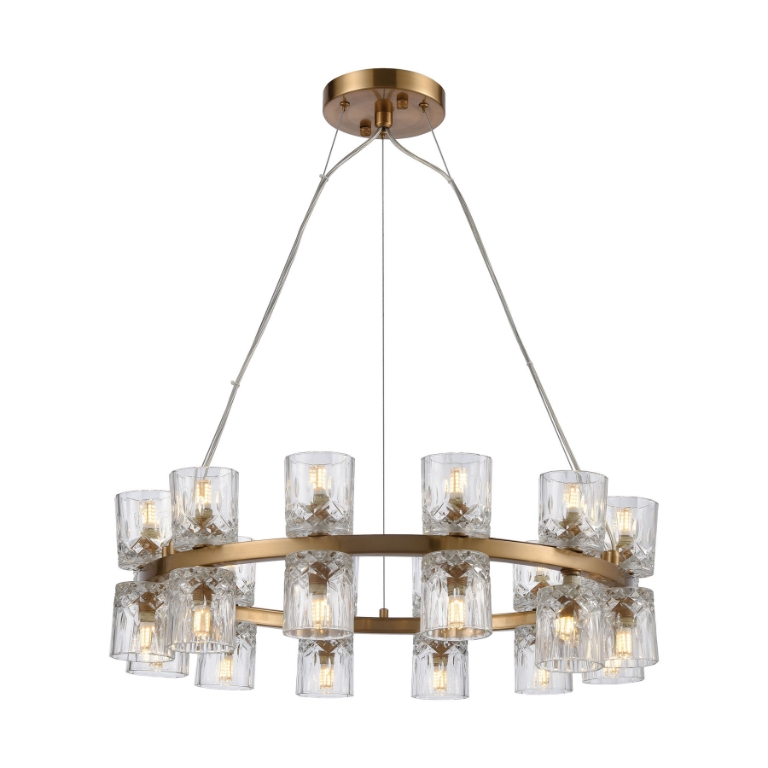 Double Vision 25'' Wide 24-Light Chandelier