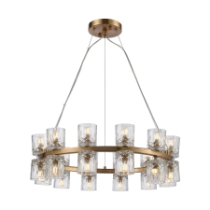 Double Vision 25'' Wide 24-Light Chandelier