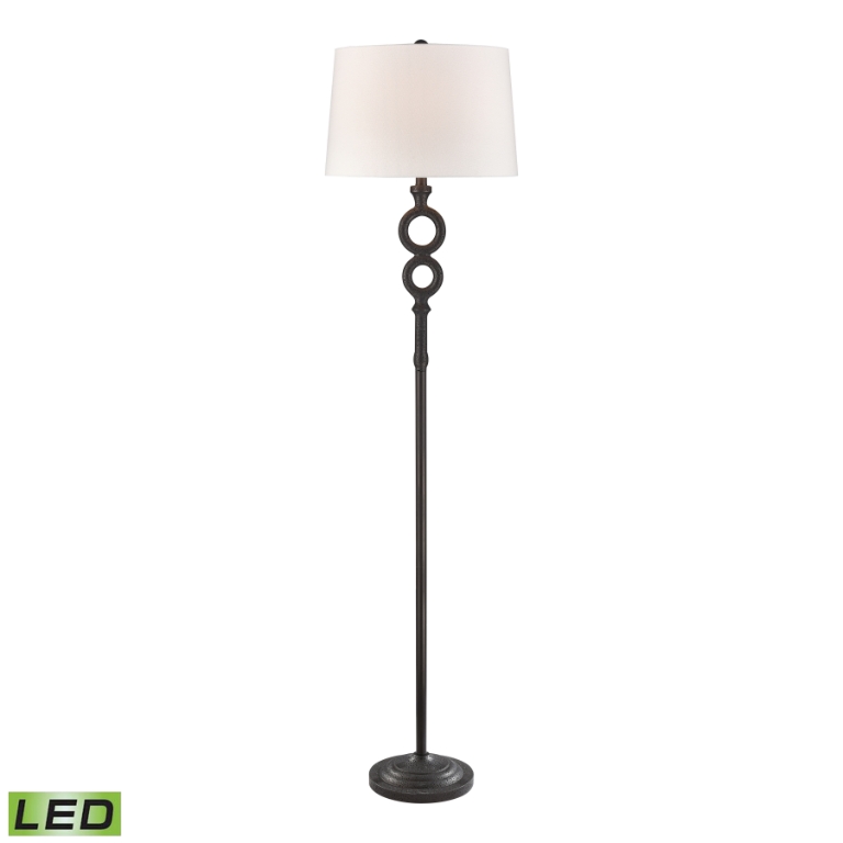 Hammered Home 67'' High 1-Light Floor Lamp