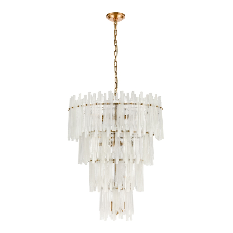 サマーセール ミニグランド バンドル 36'' Brinicle Wide D4663-ELK | Chandelier Linear 6-Light 絵画/タペストリー