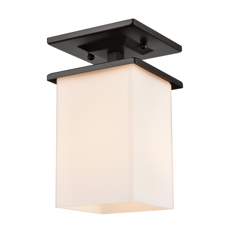 Broad Street 5.5'' Wide 1-Light Outdoor Flush Mount