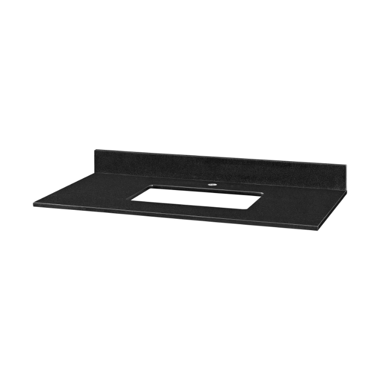 Elijah Vanity Top - Rectangular Undermount Single Faucet Hole 43''