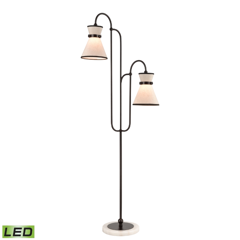 Emsworth 63'' High 2-Light Floor Lamp