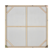 White Colorfield Abstract Framed Wall Art
