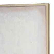 White Colorfield Abstract Framed Wall Art