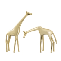 Brass Giraffe Sculpture - Small