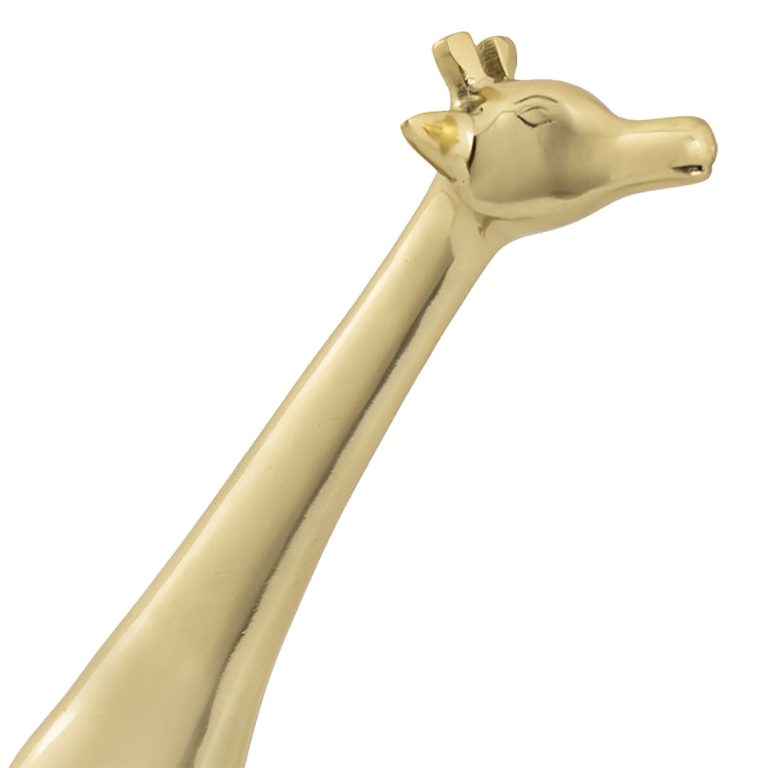 Brass Giraffe Sculpture - Large