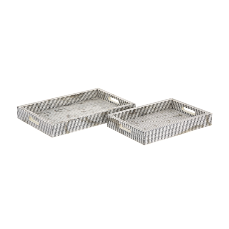 Eaton Etched Tray - Set of 2