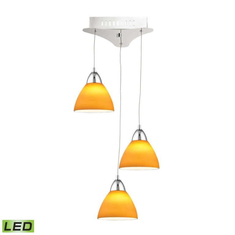 Piatto 11'' Wide 3-Light Mini Pendant