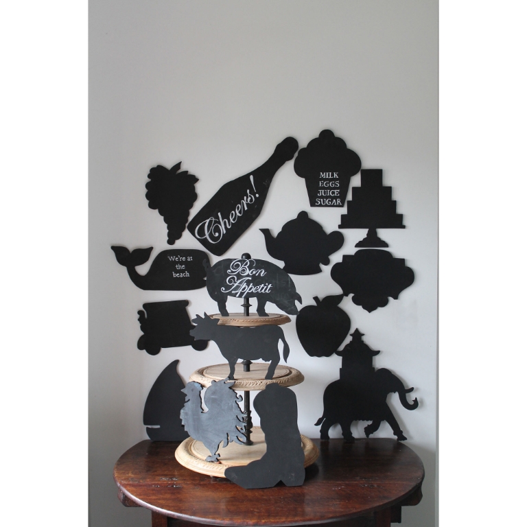 Chalkboard Dimensional Wall Art - Crest