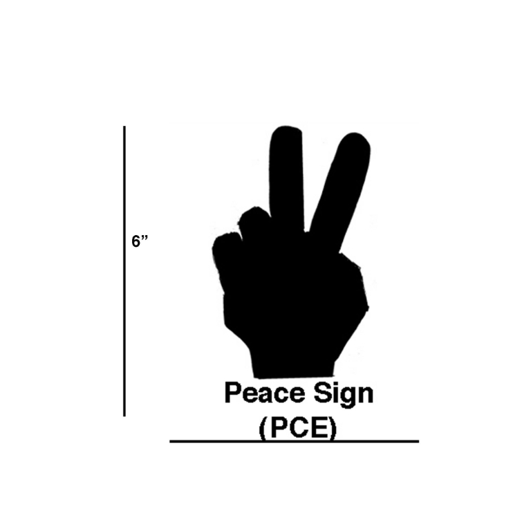 Peace Sign Cookie Cutter - Set of 6