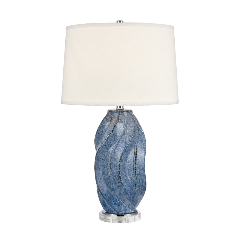 Blue Swell 28'' High 1-Light Table Lamp
