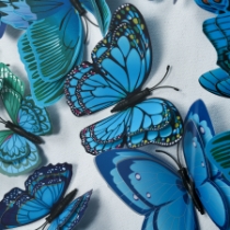 Blue Butterfly Dimensional Wall Art