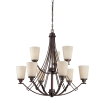 Wright 33'' Wide 9-Light Chandelier