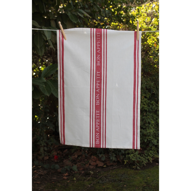 Le Chef Towel in Red - Set of 4