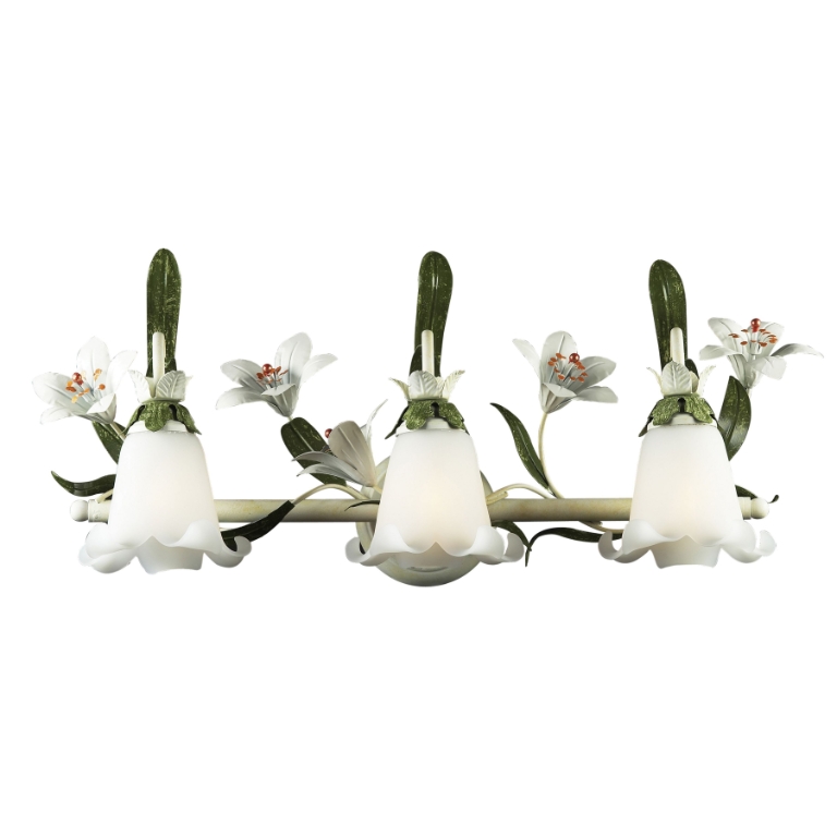 Floral 27'' Wide 3-Light Vanity Light
