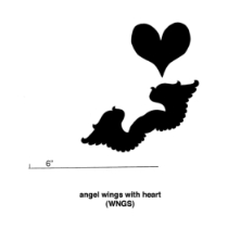 Angel Wings with Heart Cookie Cutter - Set of 6